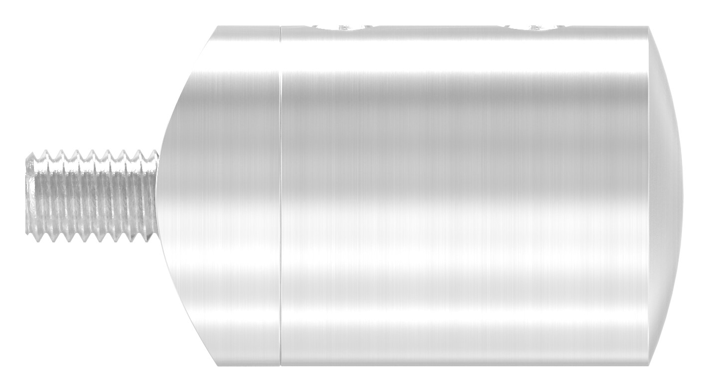 Querstabhalter für 33,7mm Rohr, Sackloch links 10,2mm, V2A
