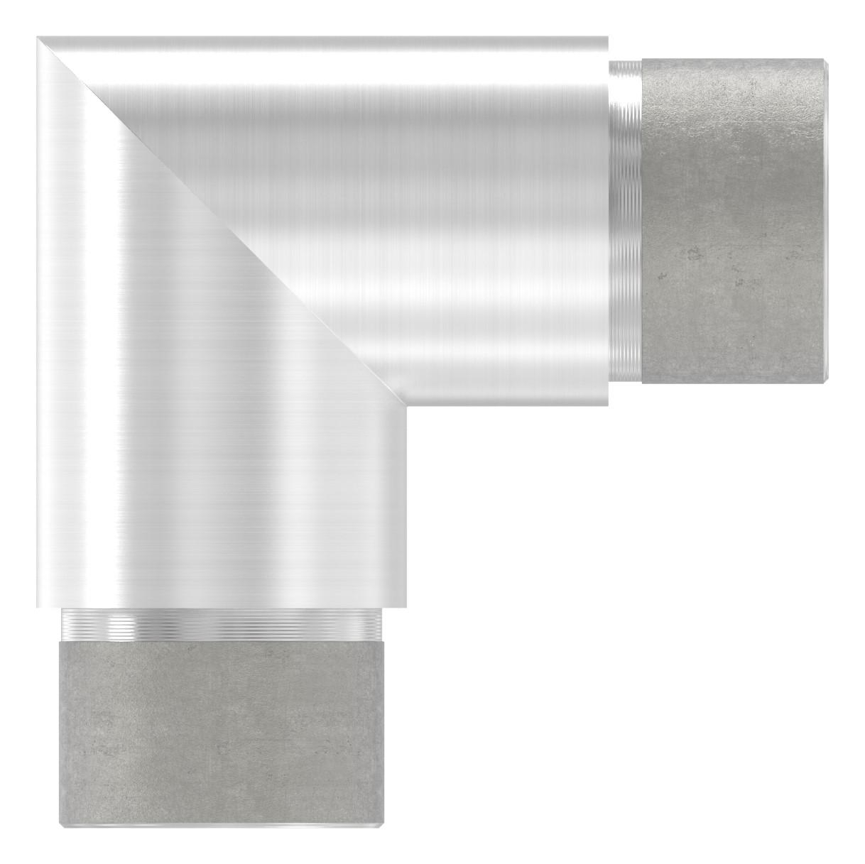 Eckstück 90°, für Rohr 33,7x2,0mm, V4A