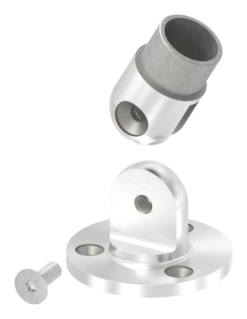 Wandhalter flexibel, für Rohr 33,7x2,0mm, V2A