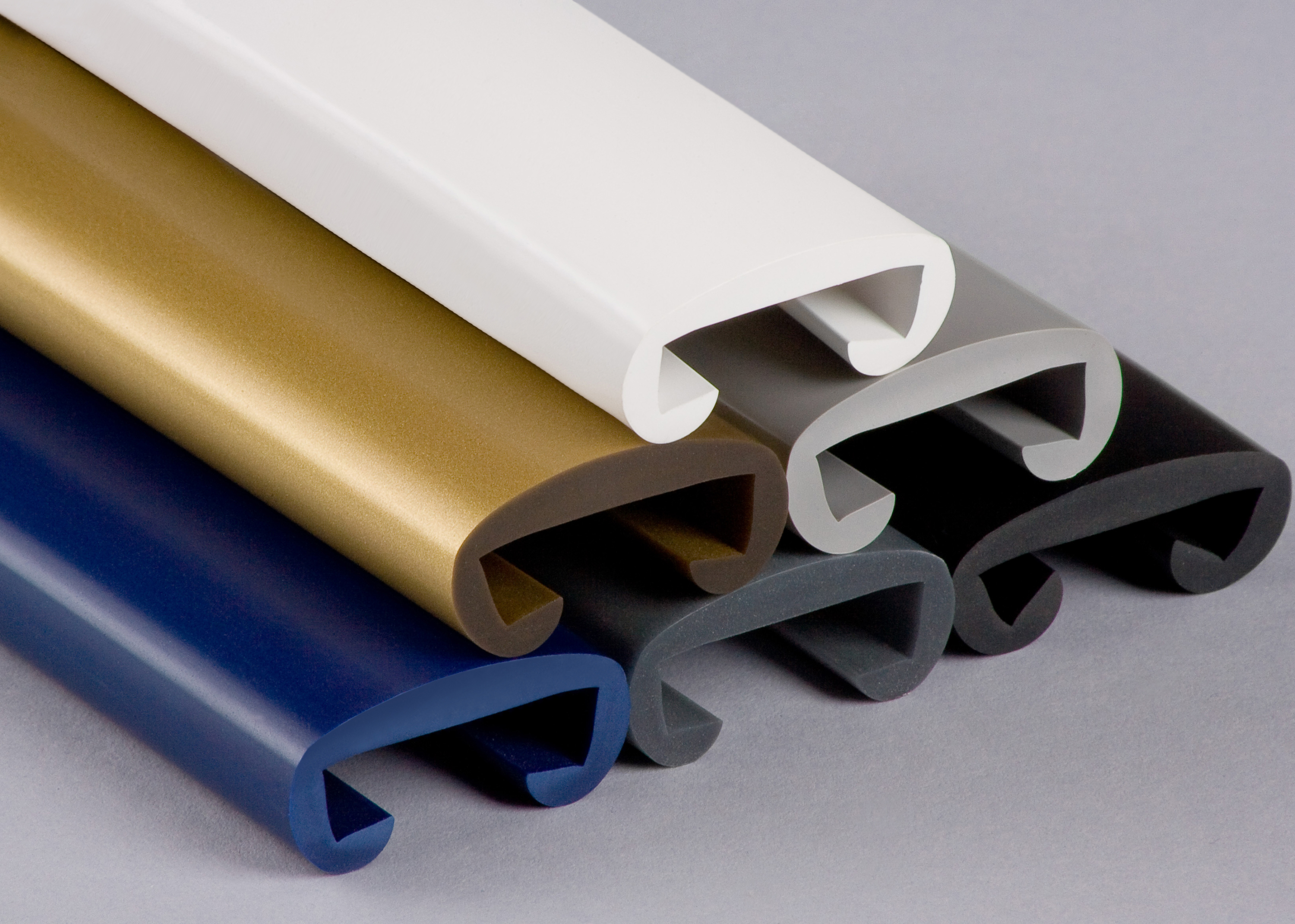 Kunststoffhandlauf für 30x8mm, verkehrsgrau