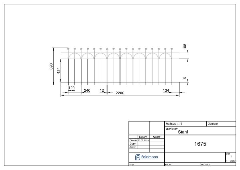 Zaunfeld, 690x2200mm