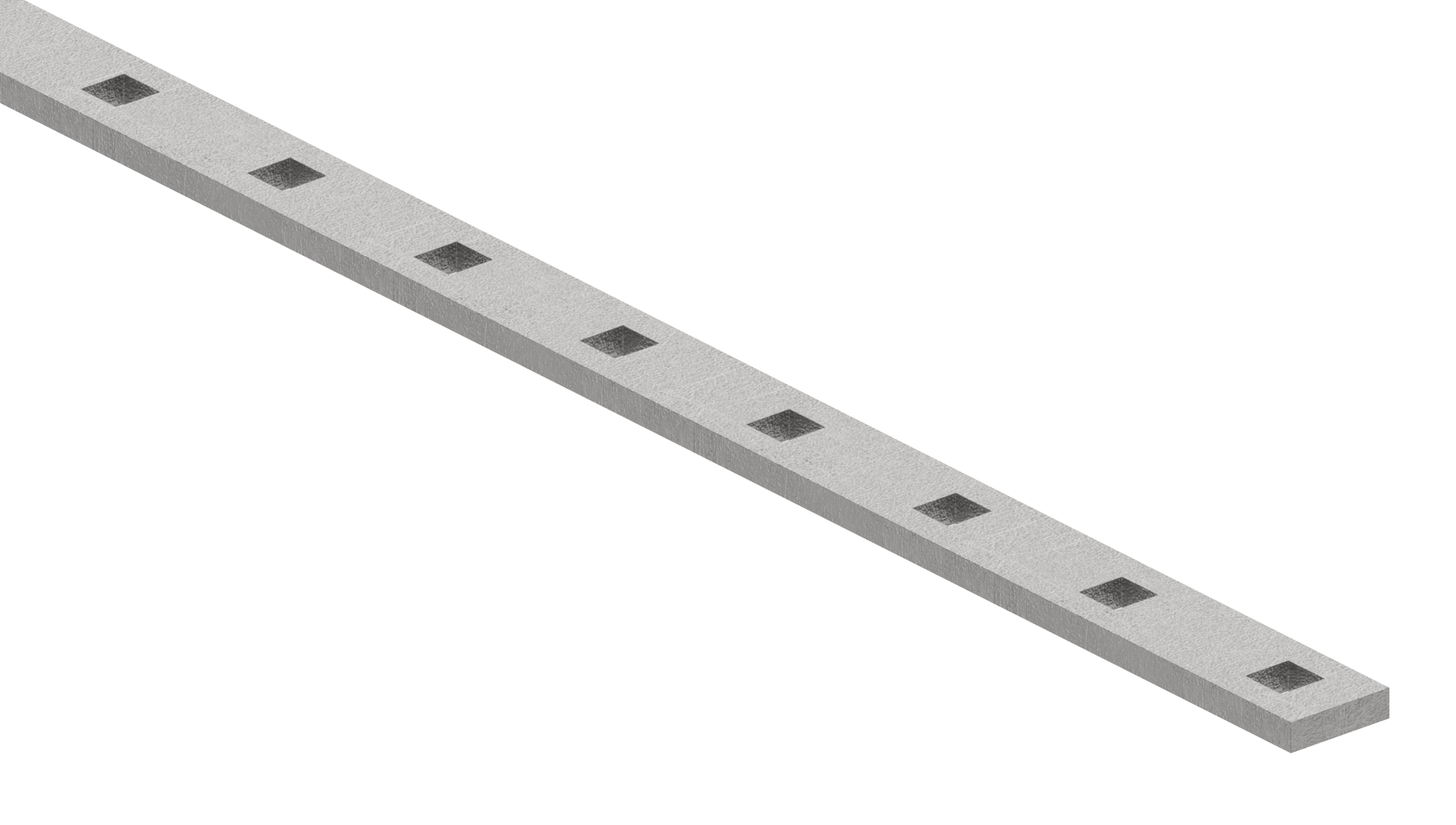 Lochleiste S235JR, 30x8mm, Lochabstand 60mm, 3000mm