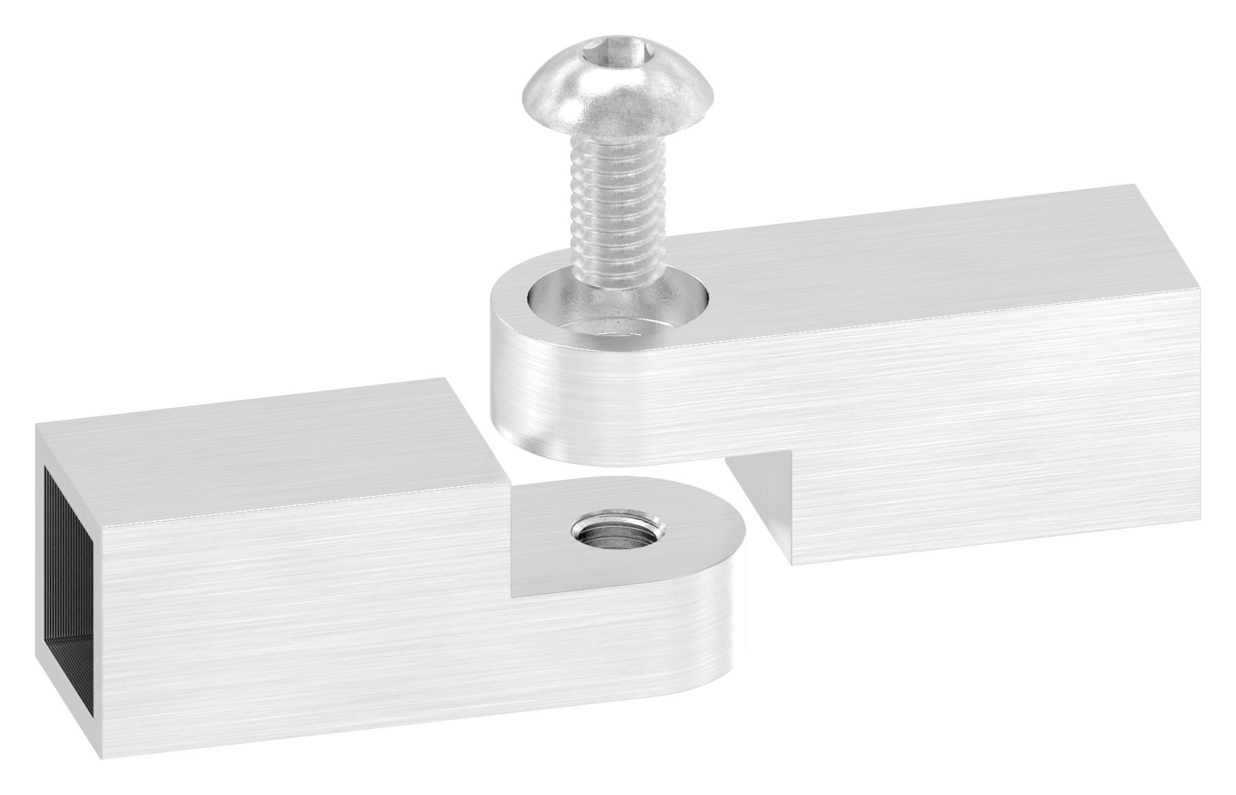 Verbinder mit Gelenk für Vierkant 12x12mm, V2A