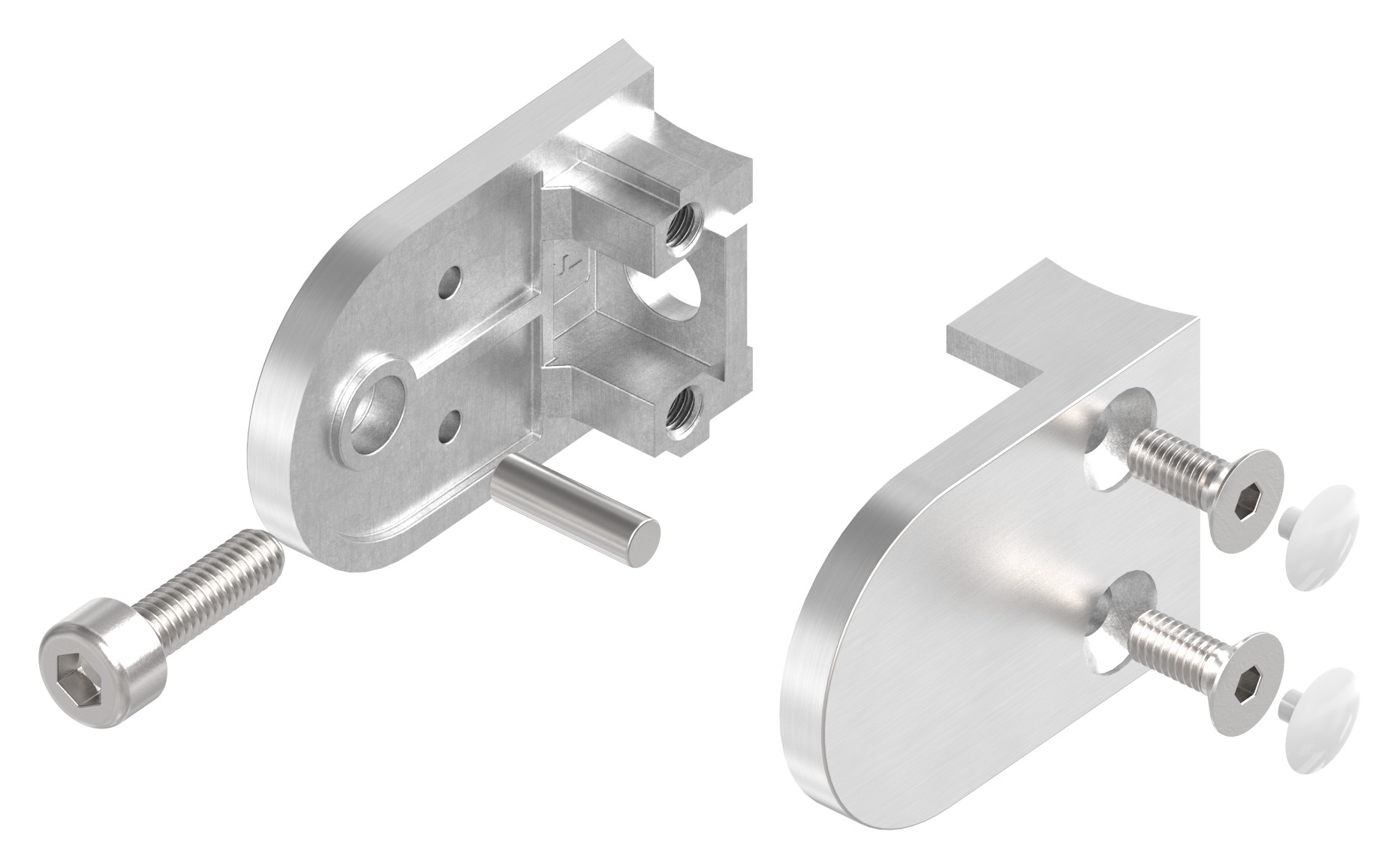 Glasklemme Mod. 16, Anschluss: 42,4mm, V4A Glasklemme Mod. 16, Anschluss: 42,4mm, V4A