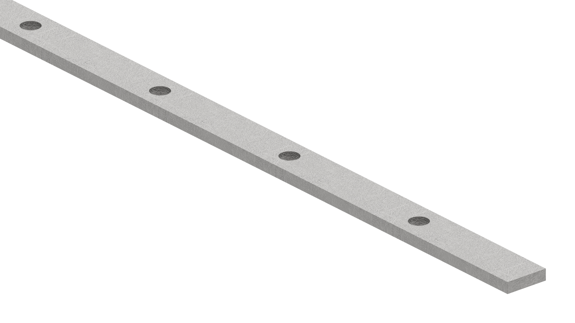 Lochleiste 30x8mm, Lochabstand 120mm, 3000mm