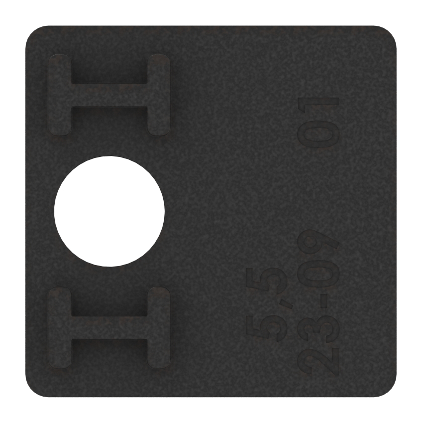 1 Paar Gummi für Mod. 36, für VSG-Glas 6,76mm