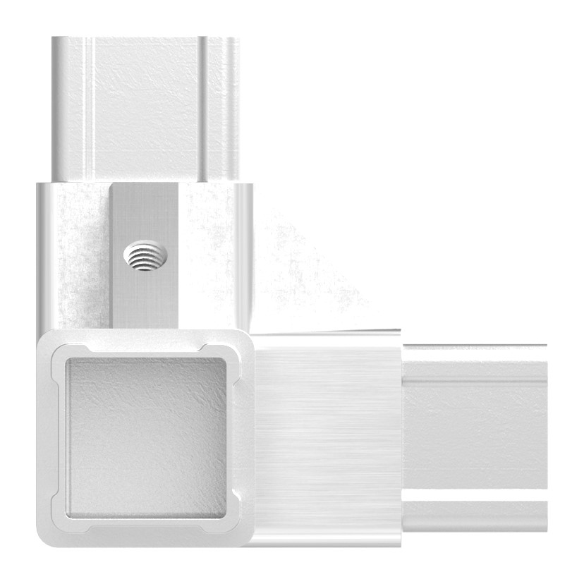 CORNECT® Ecke 90° mit Abgang, V2A CORNECT® Ecke 90° mit Abgang, V2A