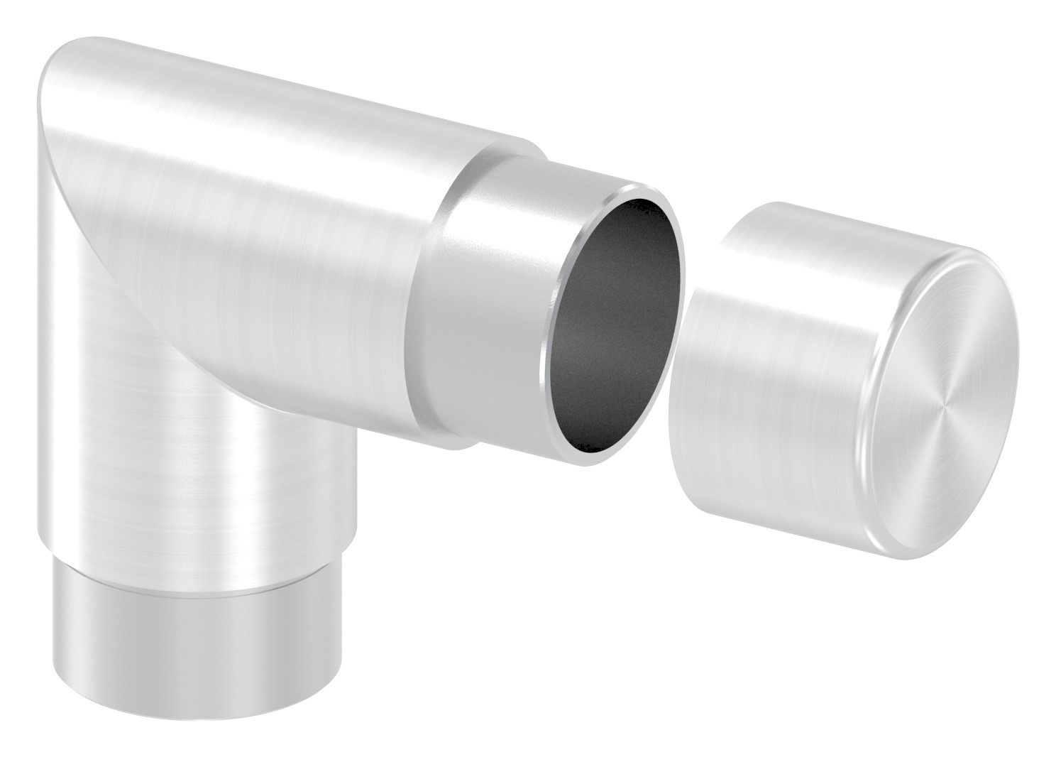 Endkappe für Stecksystem, für 42,4x2,0mm, V2A