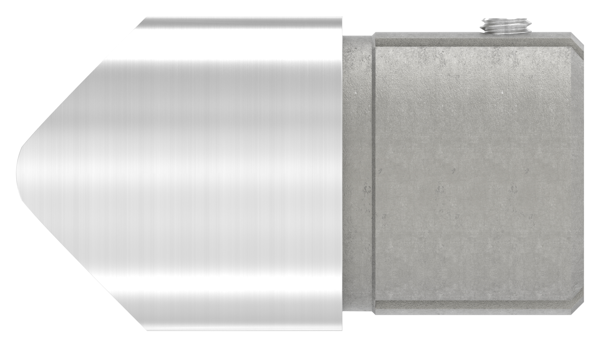 Anschlussstück 90°, Anschluss oben: 48,3mm, V2A