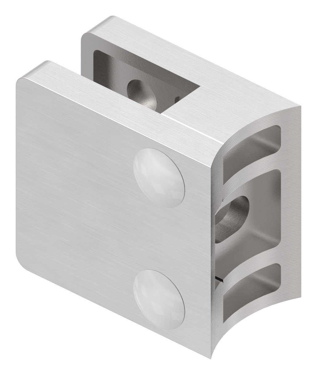 Glasklemme Mod. 22, Anschluss: 33,7mm, V4A Glasklemme Mod. 22, Anschluss: 33,7mm, V4A