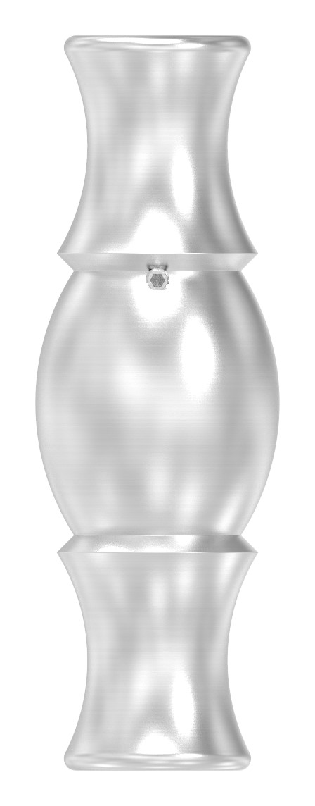 Zierhülse mit Durchgangsbohrung 12,5mm, V2A