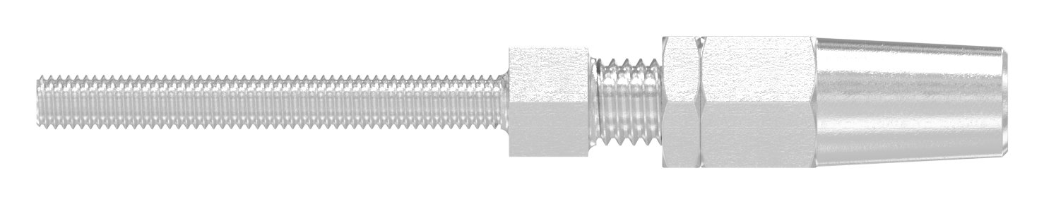 Gewindeterminal zur Selbstmontage für Seil Ø 3mm und Gewinde M5, V4A