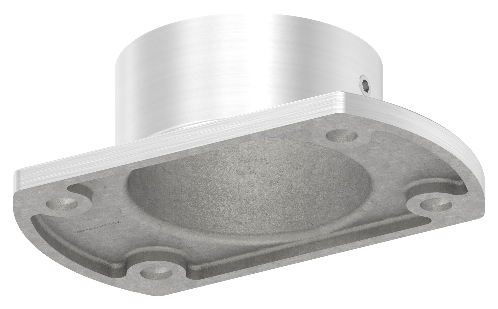 Wand- und Bodenanker, für Rohr 48,3mm, V2A
