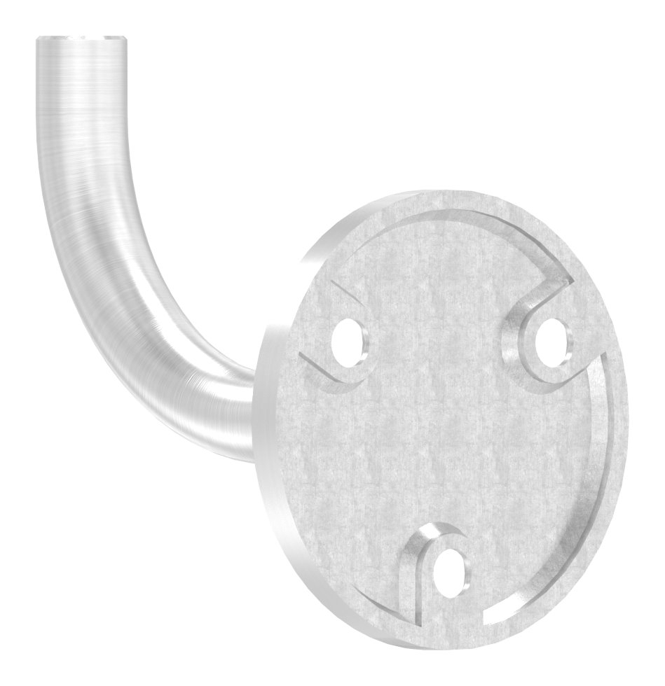 Handlaufhalter zum Anschweißen, (Ronde und Bügel verschweißt), V2A