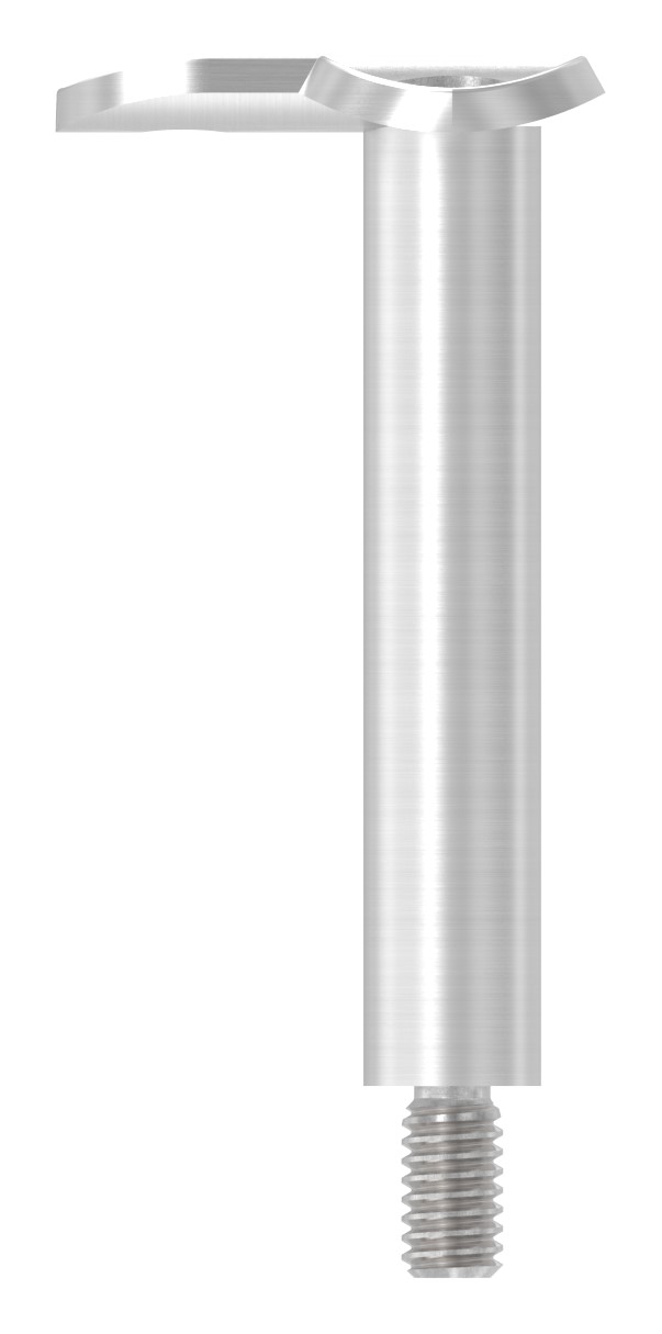 Stift Ø 14mm mit 90° Handlaufanschlussplatte für Rohr 42,4mm, V2A