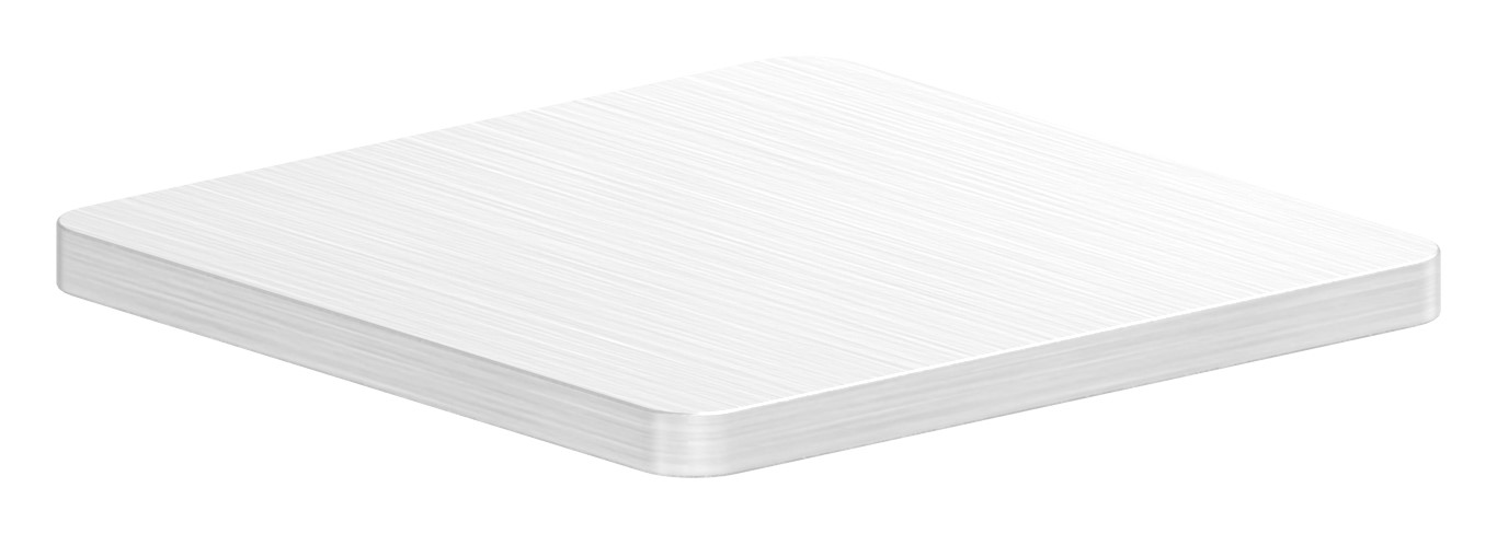 Platte zum Aufschweißen für Rohr 30x30, V2A