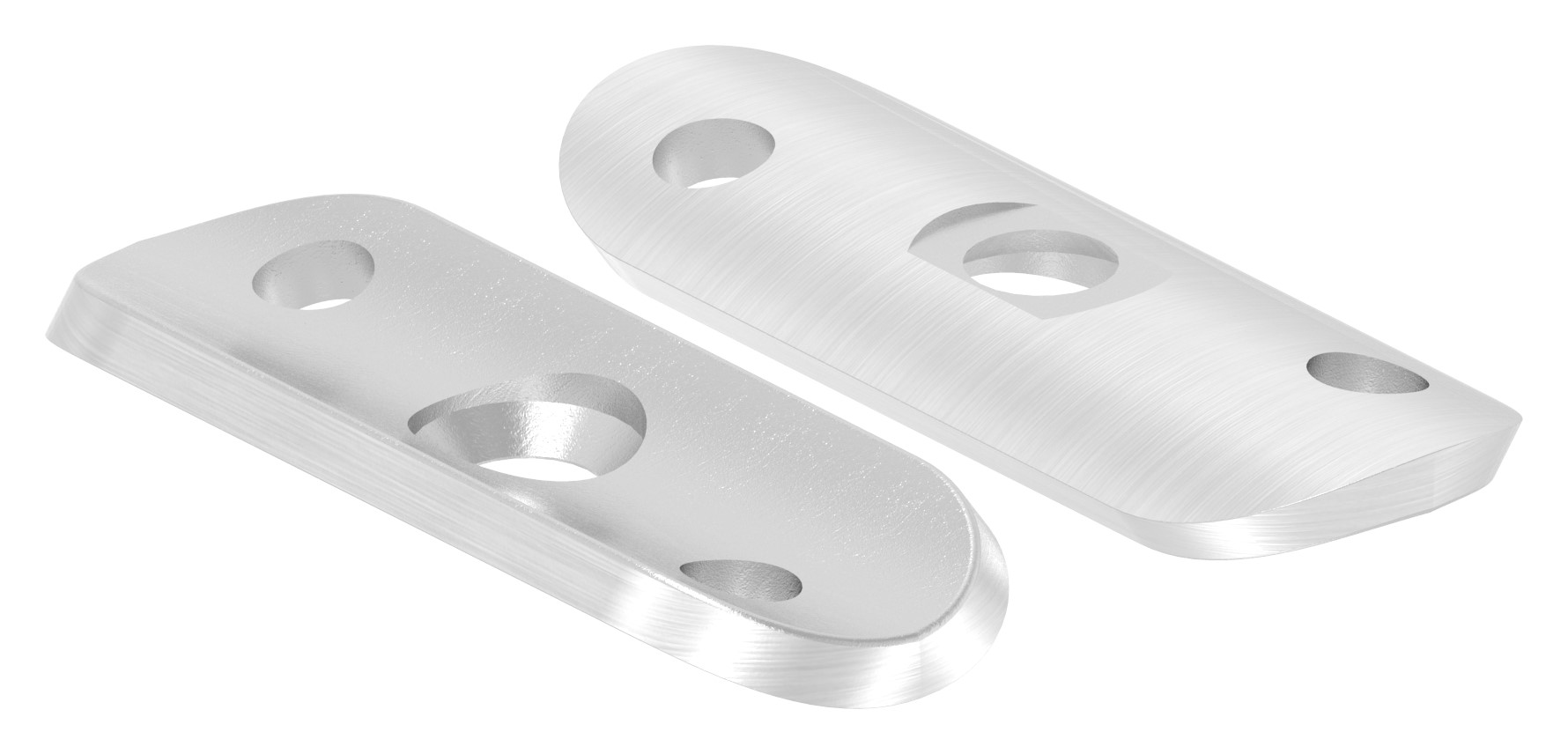 Handlaufanschlussplatte,  33,7mm, V2A