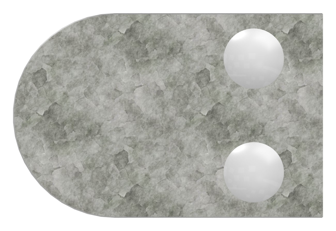 Glasklemme Mod. 33, Anschluss: 48,3mm, in Zink roh Glasklemme Mod. 33, Anschluss: 48,3mm, in Zink roh