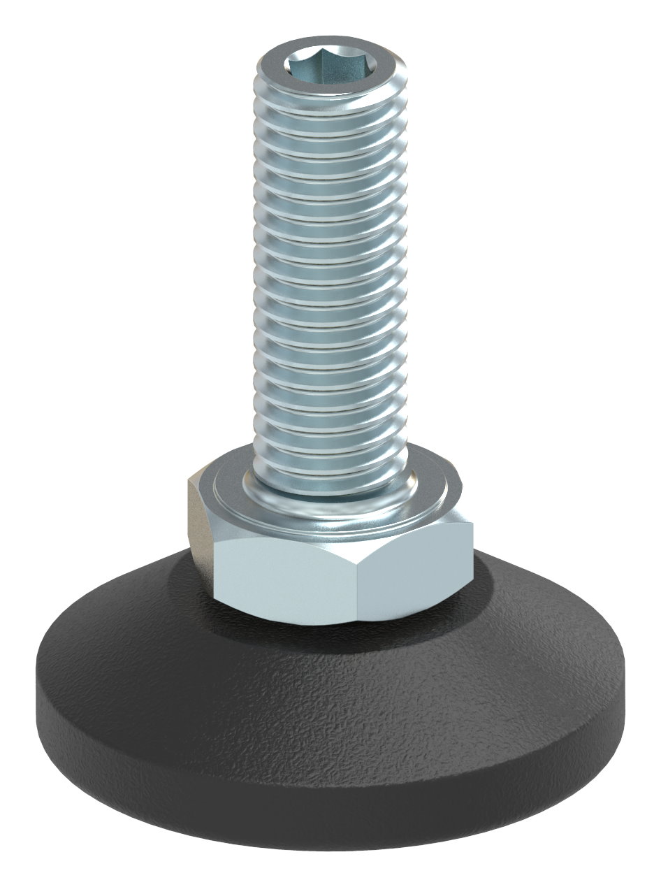 Stellfuß mit Justierschraube mit Innensechskant