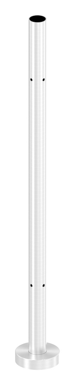 Edelstahlpfosten V2A zur Bodenmontage, H: 880mm