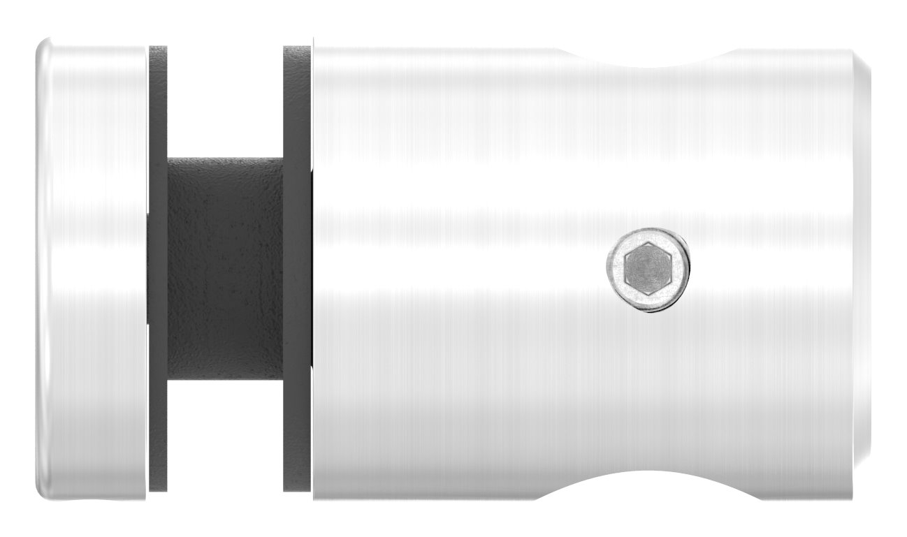 Querstab-Glashalter  Ø25mm für 12mm Rund, für Glas 6-12,76mm, V2A