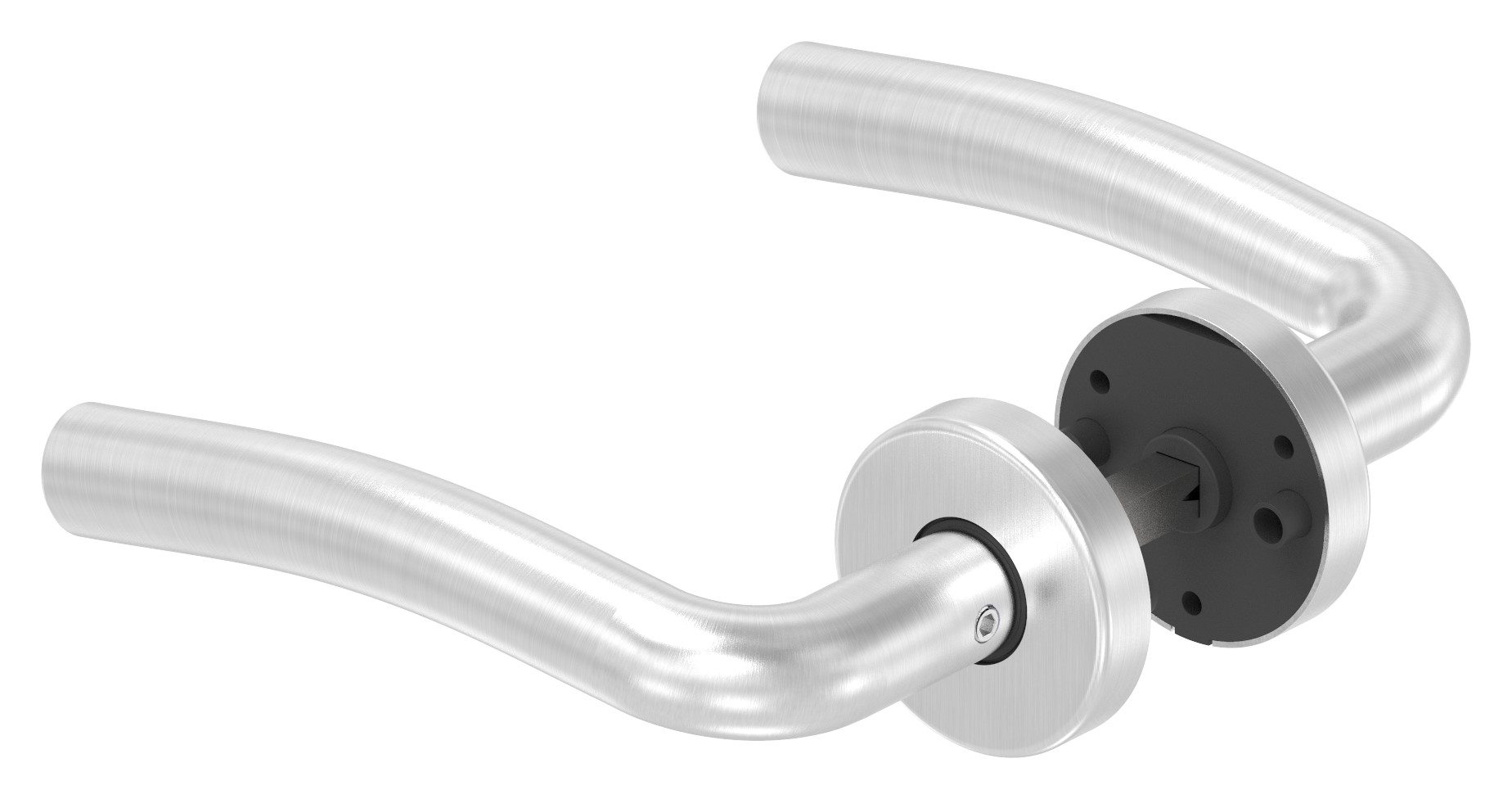 Türdrücker-Paar, drehbar, V2A