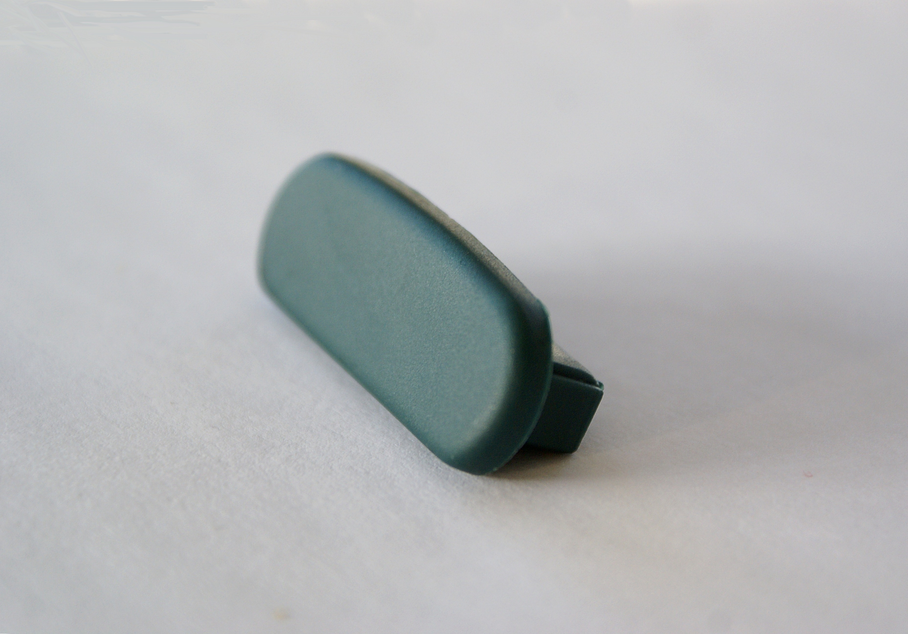 Endkappe für Kunststoffhandlauf für 40x8mm, blaugrün
