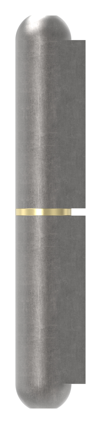 Anschweißband mit Messingring und -stift, Länge: 140mm