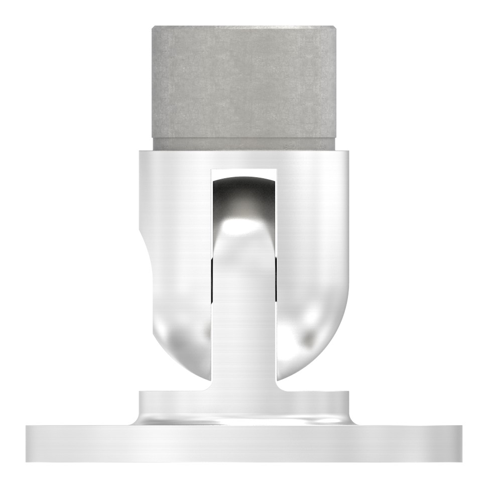 Wandhalter flexibel, für Rohr 33,7x2,0mm, V2A