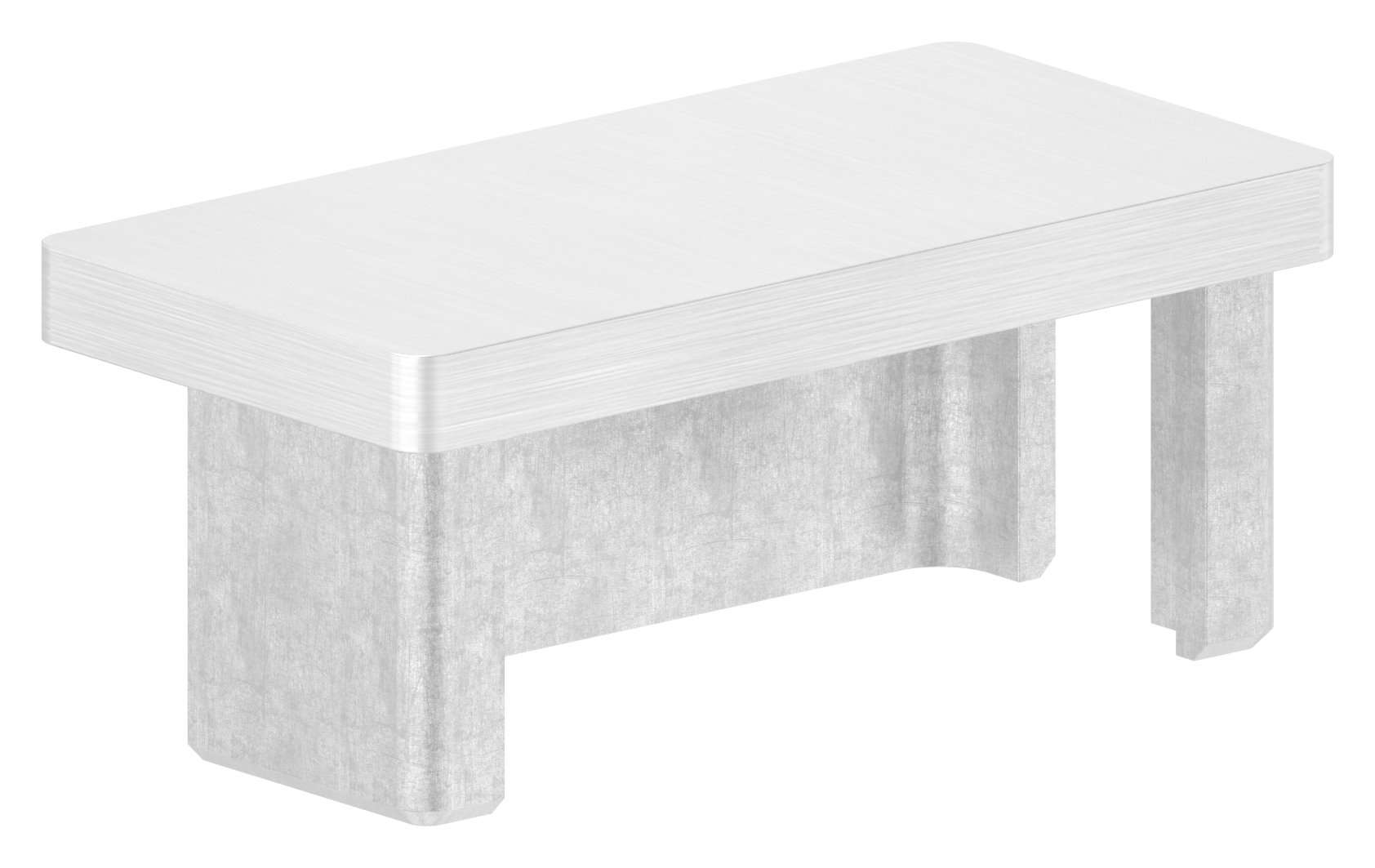 Einsteckkappe, für Rohr 60x30x2,0mm, V4A