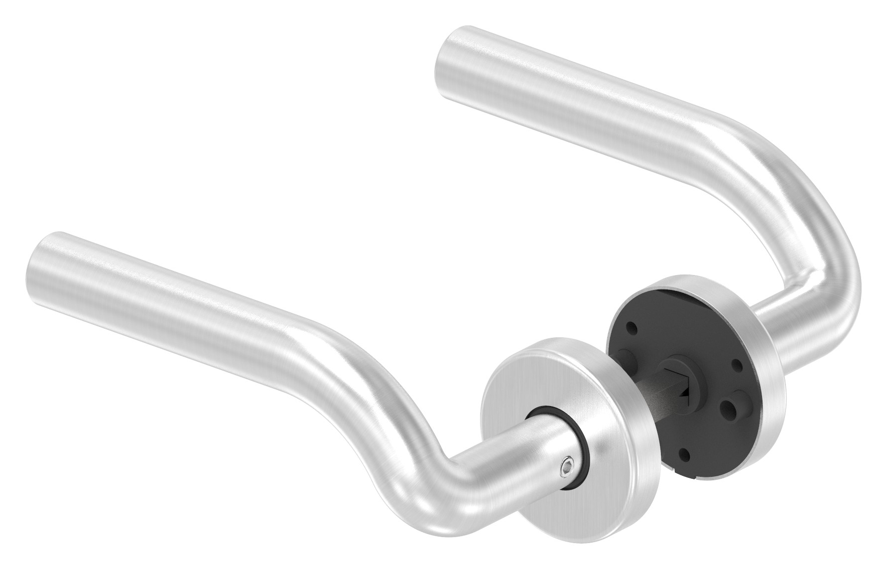 Türdrücker-Paar, drehbar, V2A