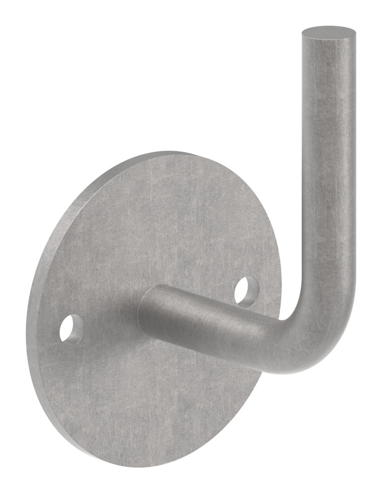 Handlaufträger mit Ronde flach, 70x4mm