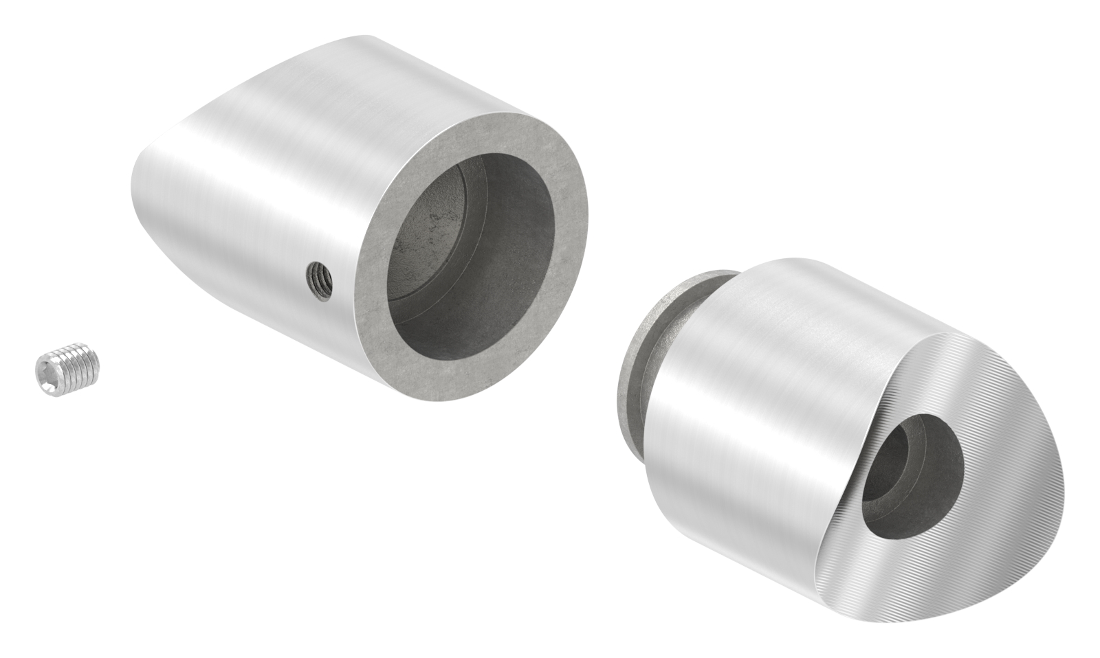 Rohrverbindungsstück von 33,7 / 42,4mm, V2A