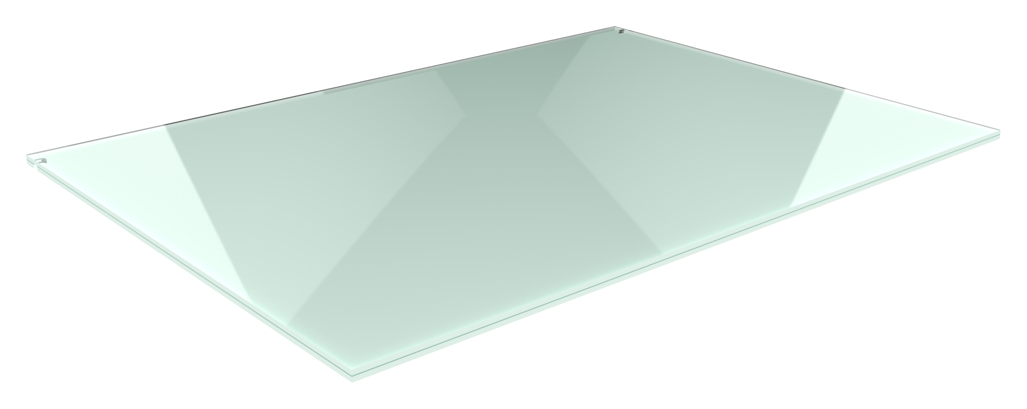 Eleganza canopy Glas: 2000x1000mm VSG aus 2x8mm TVG mit 1,52mm PVB