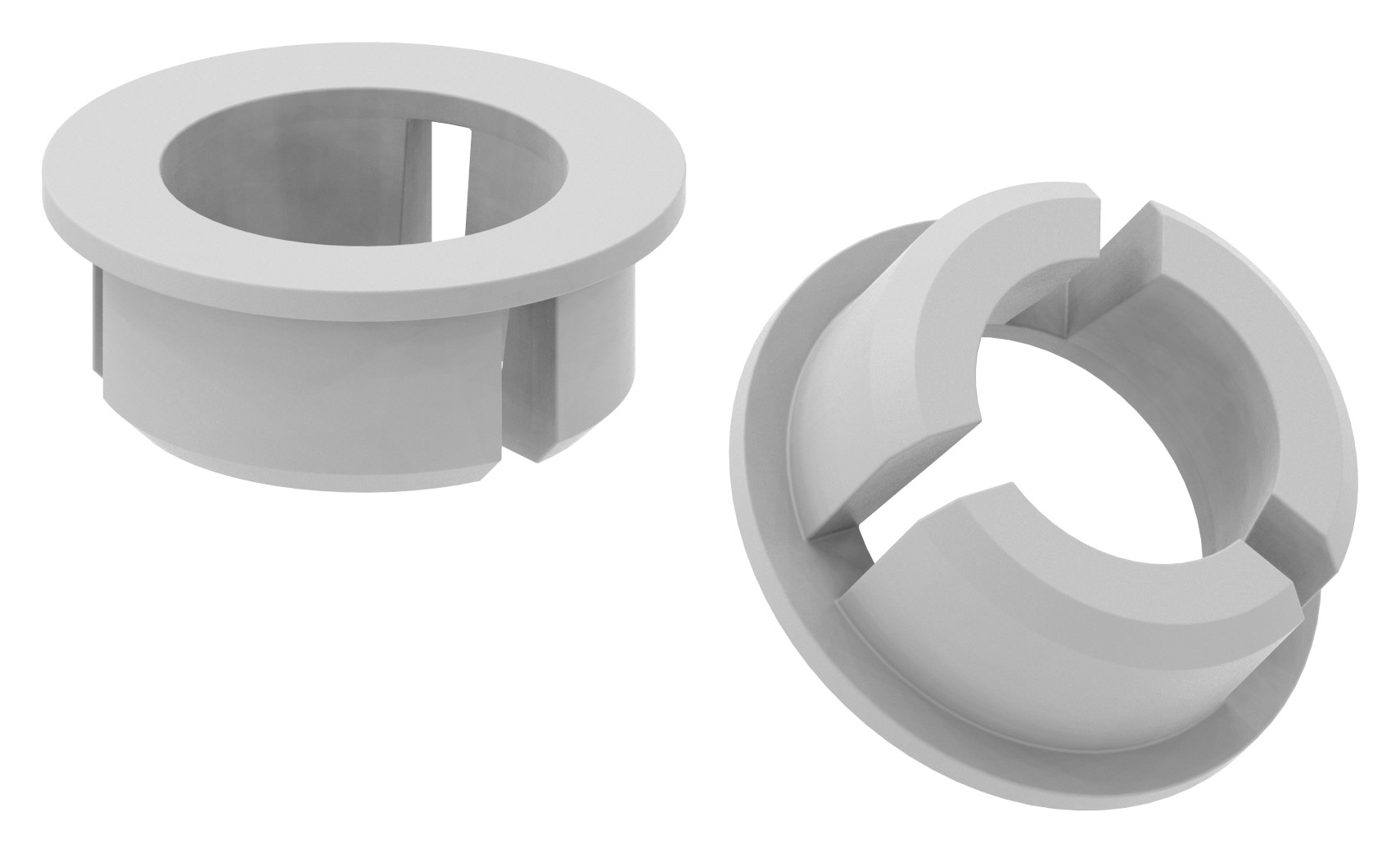 Steckmuffe aus Kunststoff für 12mm / Vierkantrohre