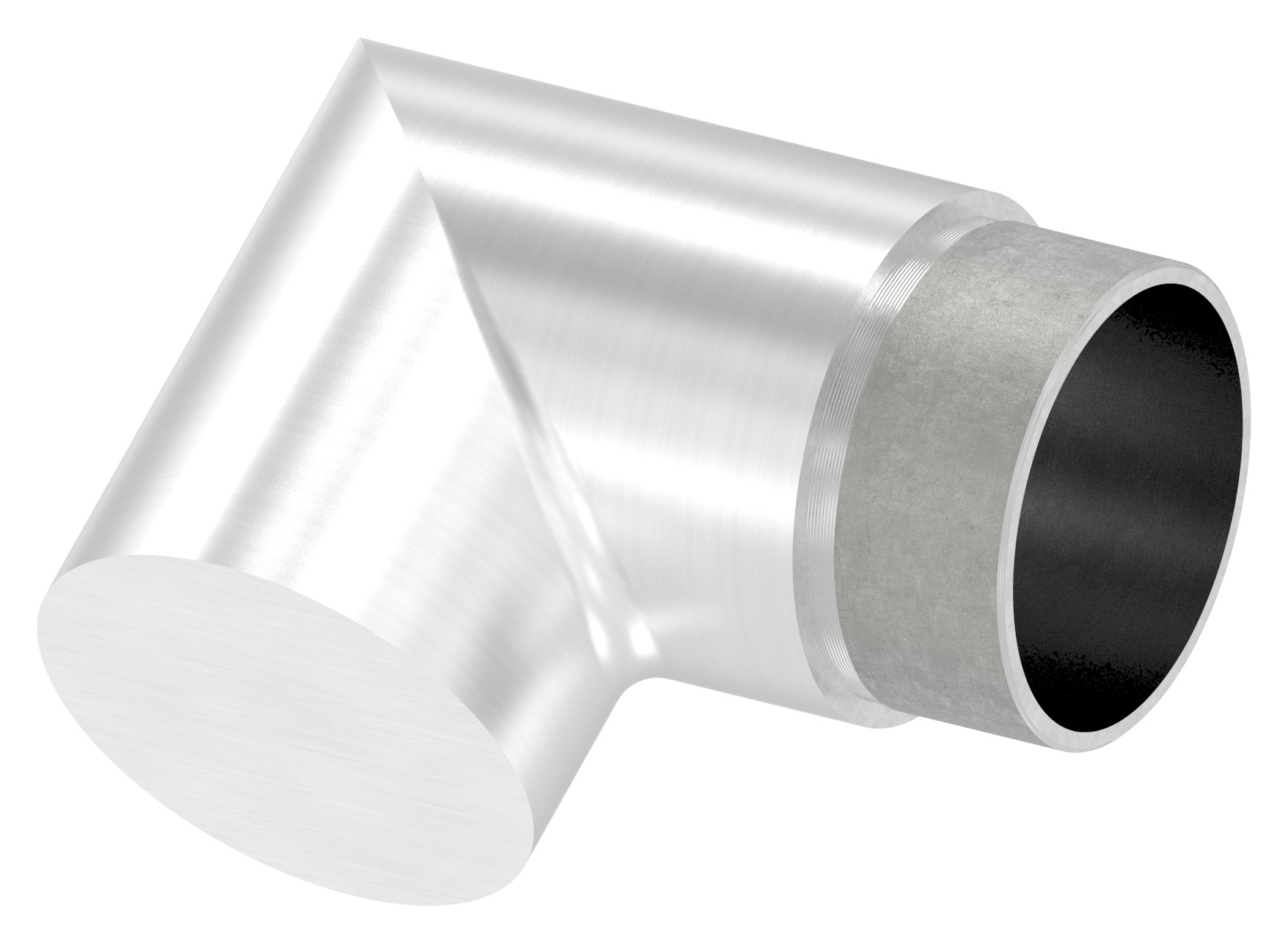 Endbogen 90°, für Rohr 48,3x2,0mm, V2A