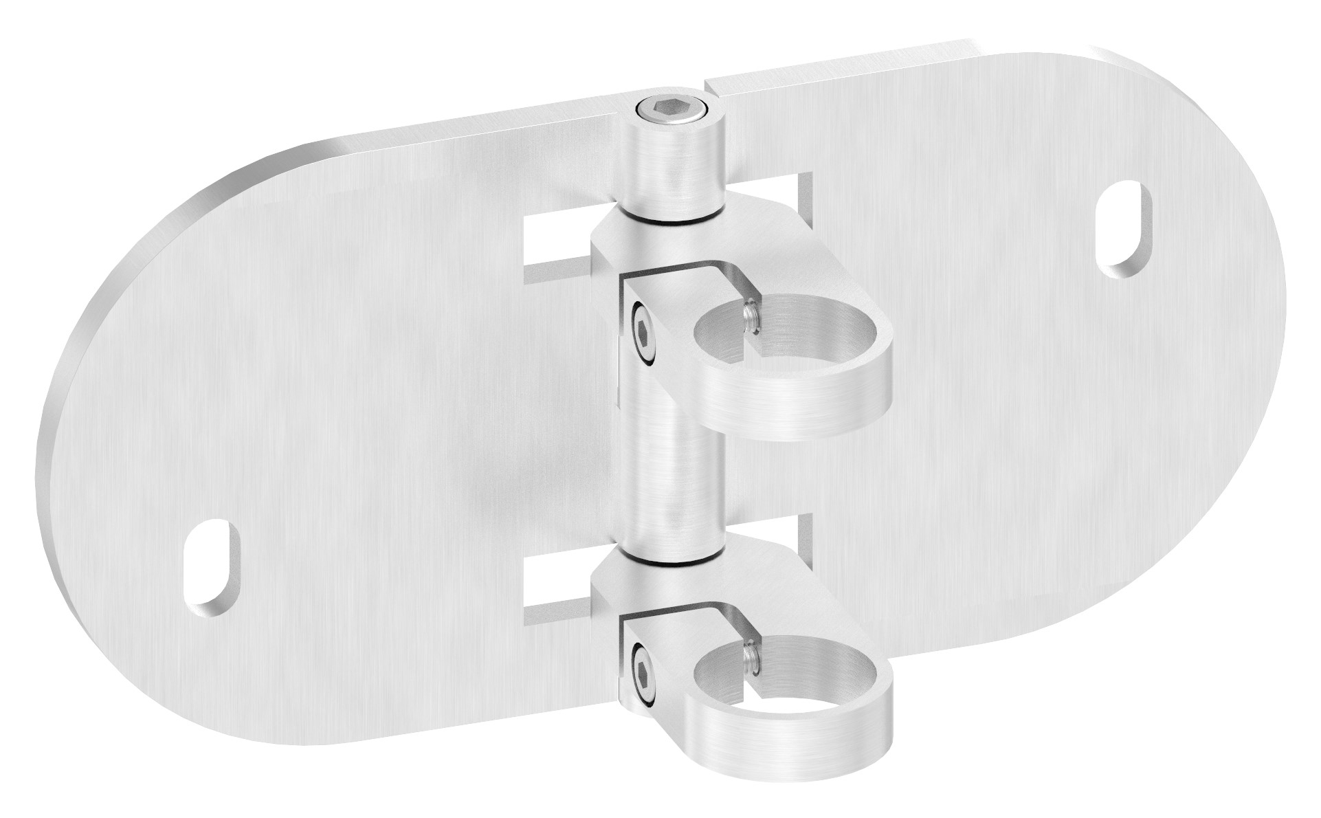 Wandbefestigung für Geländerpfosten 42,4mm, Ecke, V2A