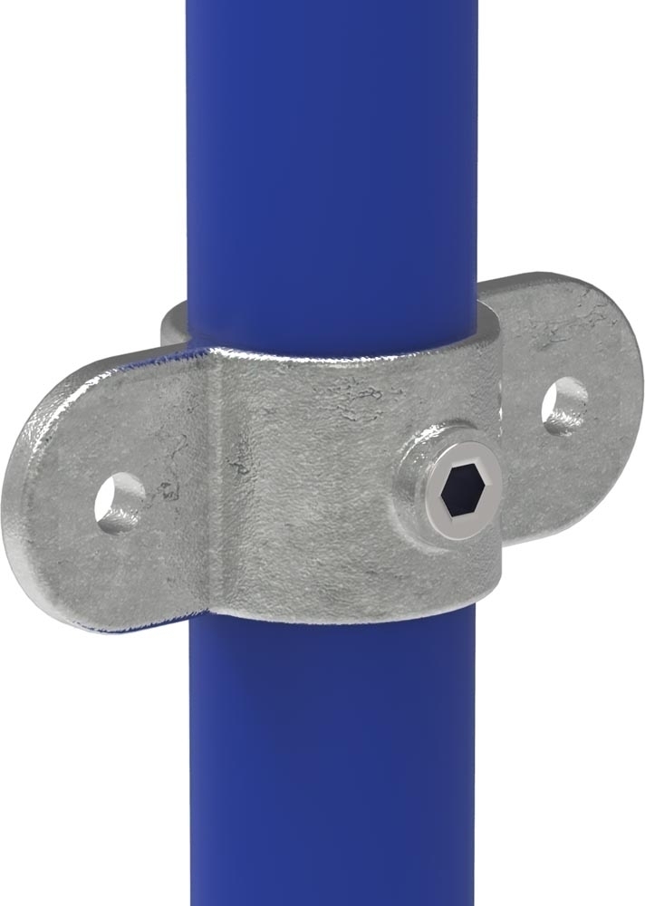Halter mit 2 Laschen, 180°, für Rohr Ø 48,3mm