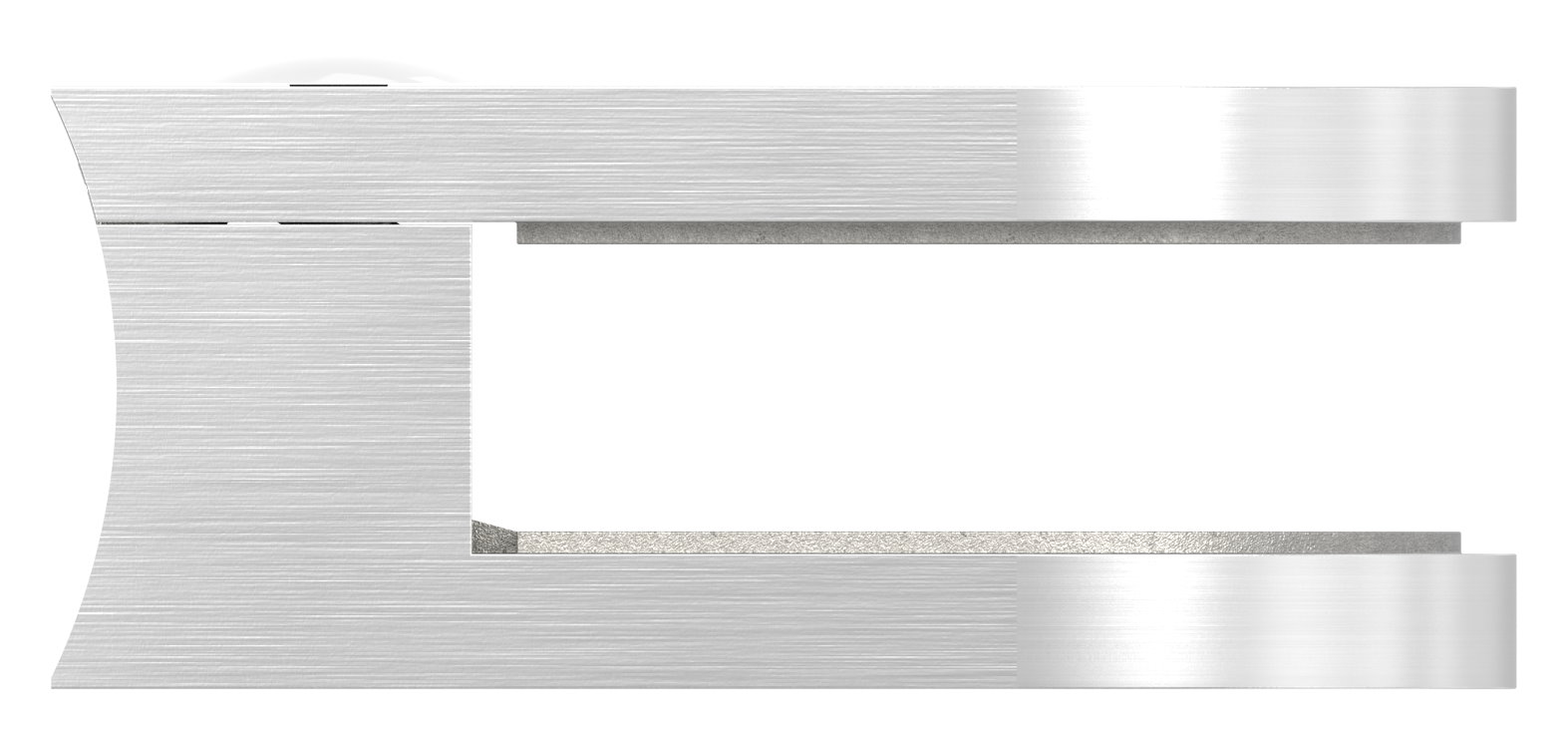 Glasklemme Mod. 12, Anschluss: 60,3mm, V4A