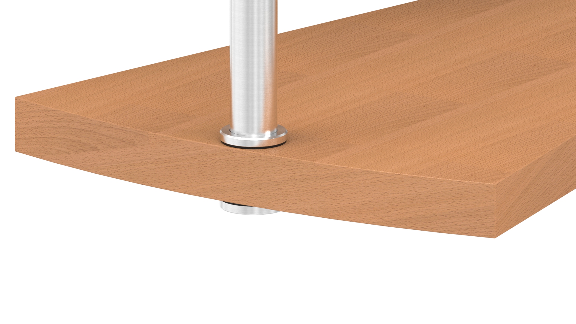 Schraubplatte Ø 60 x 8mm, mittig gesenkt für M12, V2A Schraubplatte Ø 60 x 8mm, mittig gesenkt für M12, V2A