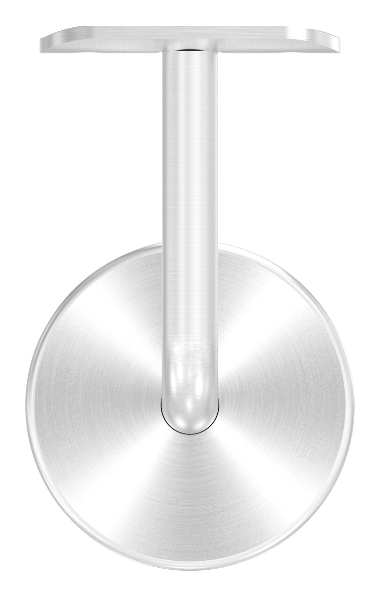 Handlaufhalter mit Handlaufanschlussplatte und Abdeckrosette (Ronde und Bügel verschweißt), V2A