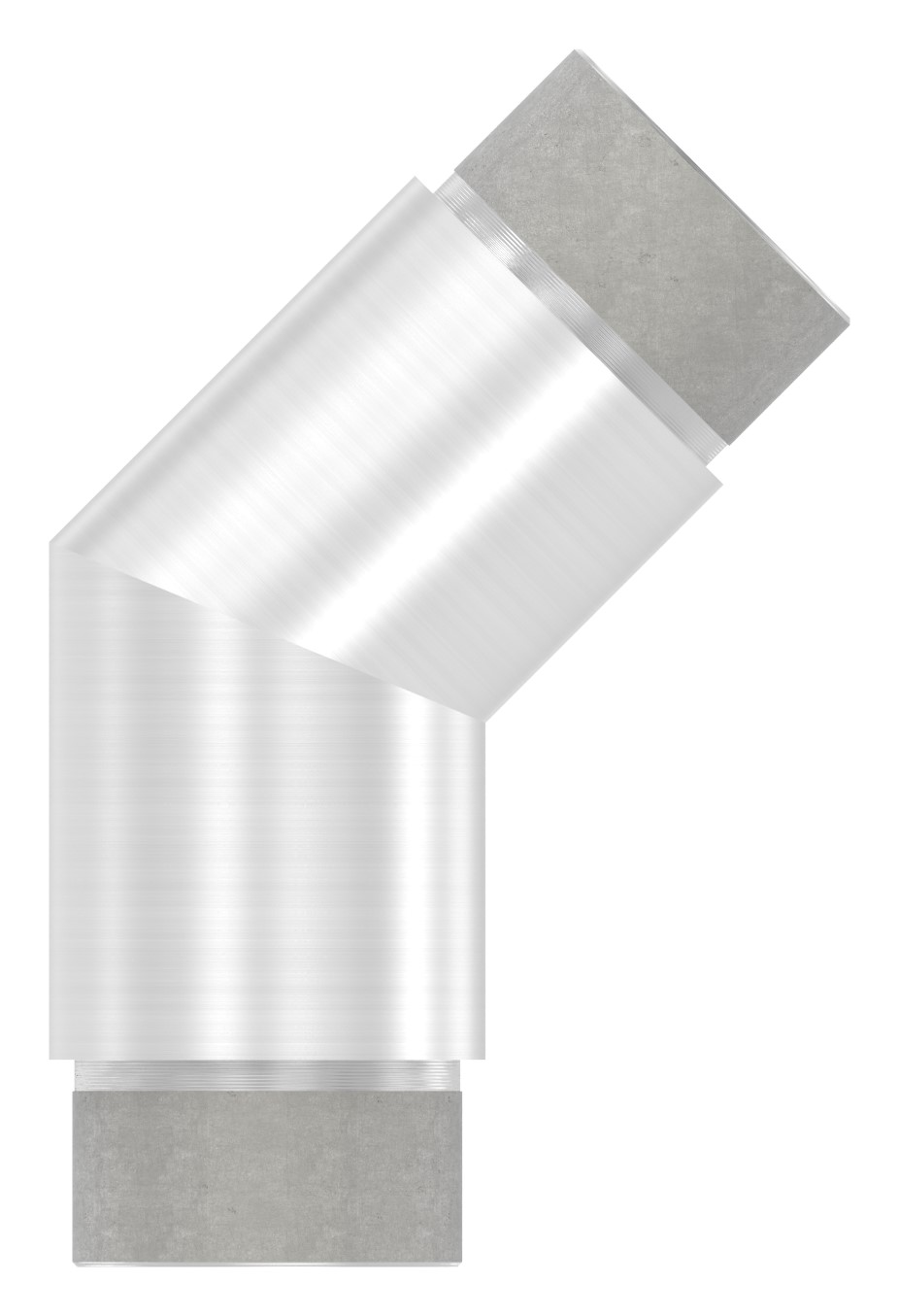 Eckstück 135°, für Rohr 42,4x2,5mm, V2A