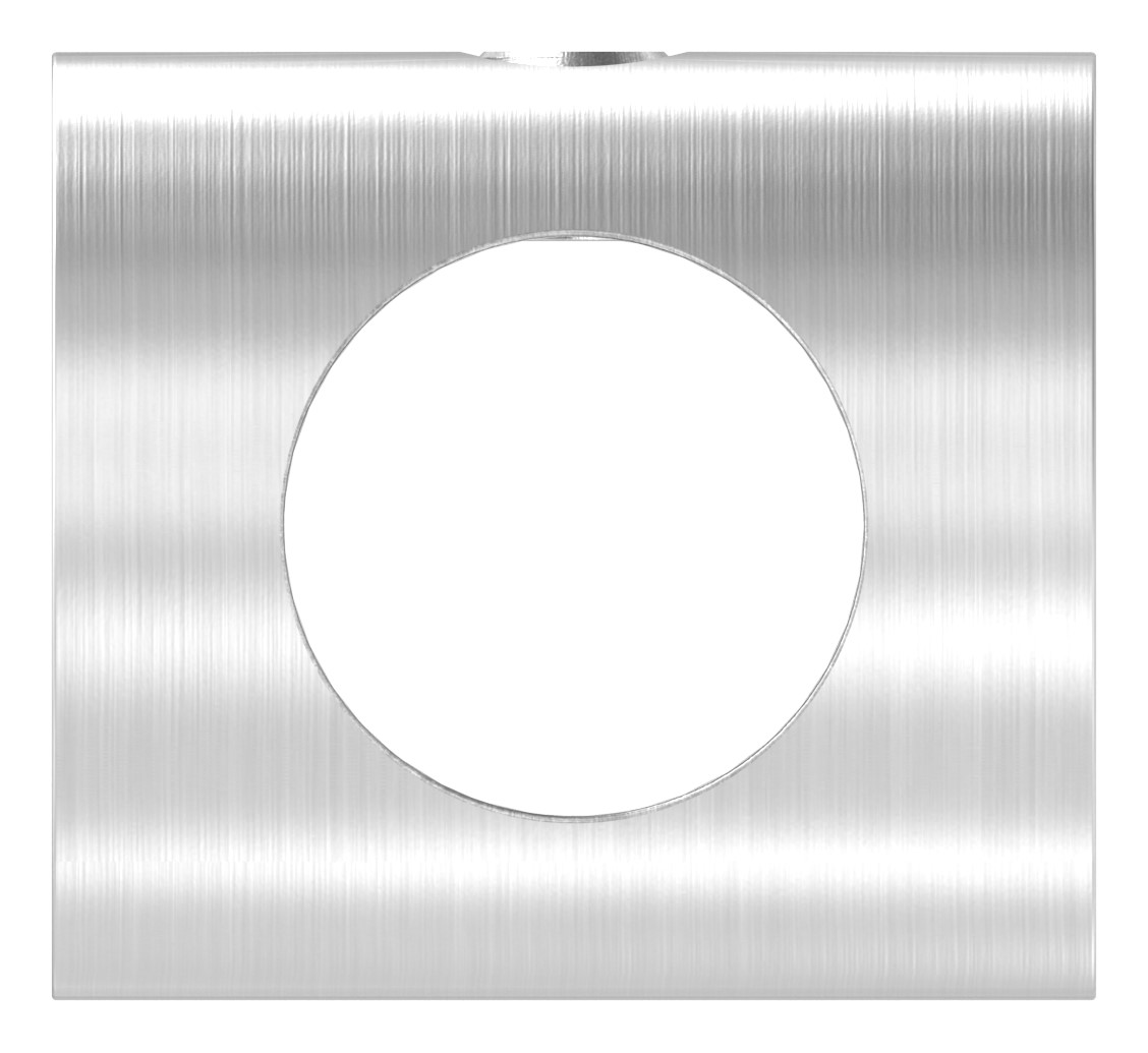 Querstabhalter (Montage zwischen zwei Flacheisen) mit 12,2mm Bohrung, V2A