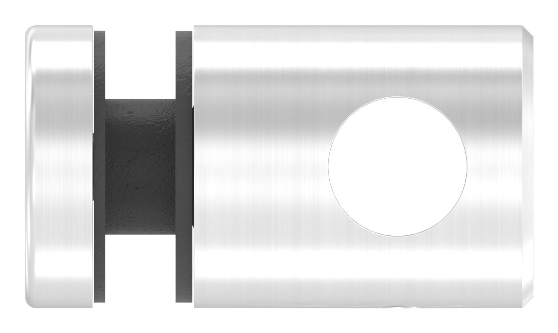 Querstab-Glashalter  Ø25mm für 12mm Rund, für Glas 6-12,76mm, V2A
