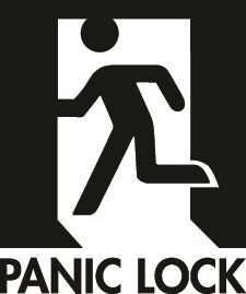 Industrielles Panikschloss LPKQU2 für Profilrohr 40 - 60mm, Farbe RAL 7016