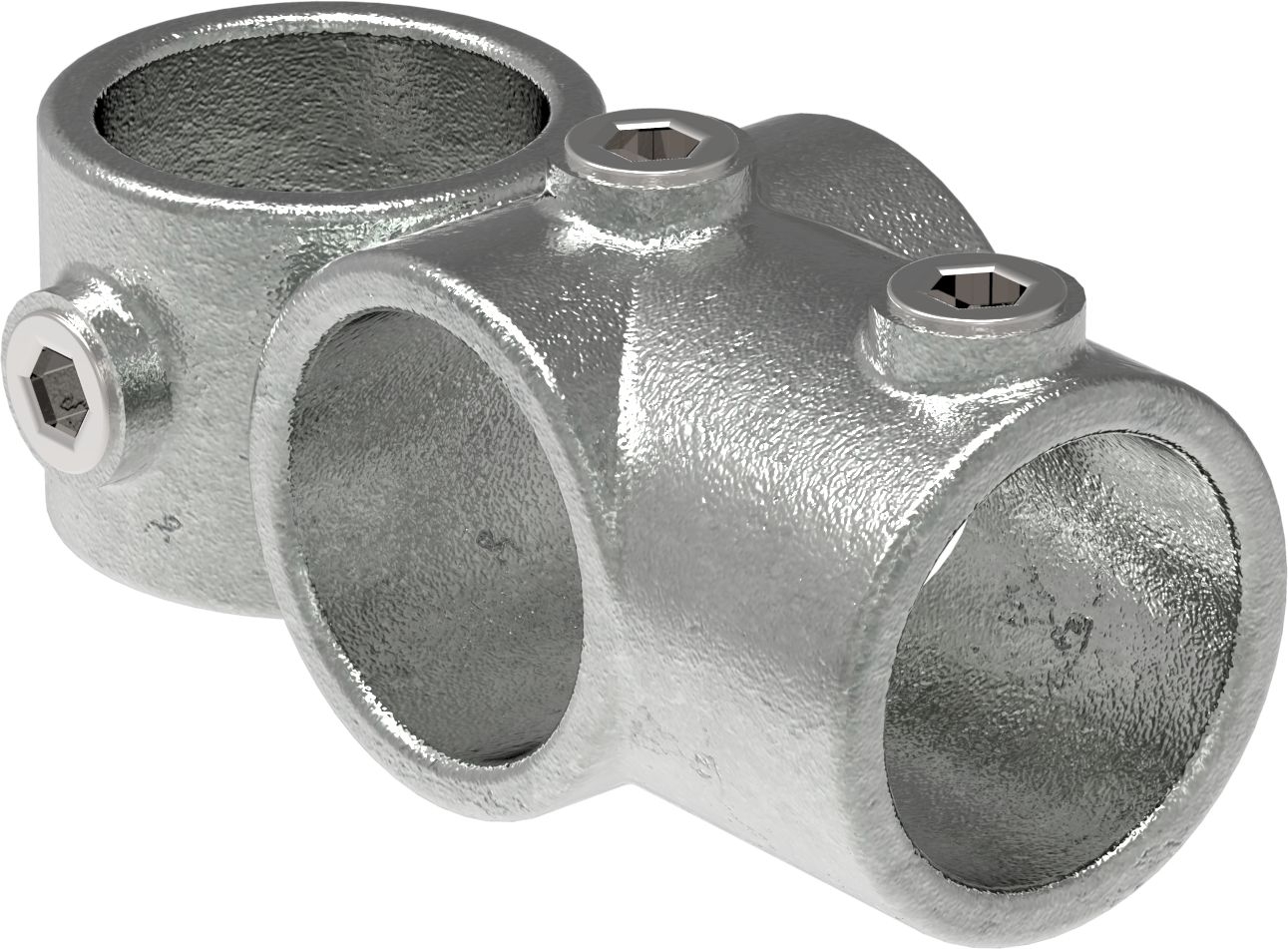 Kreuzstück, mit T-Stück, für Rohr Ø 26,9mm