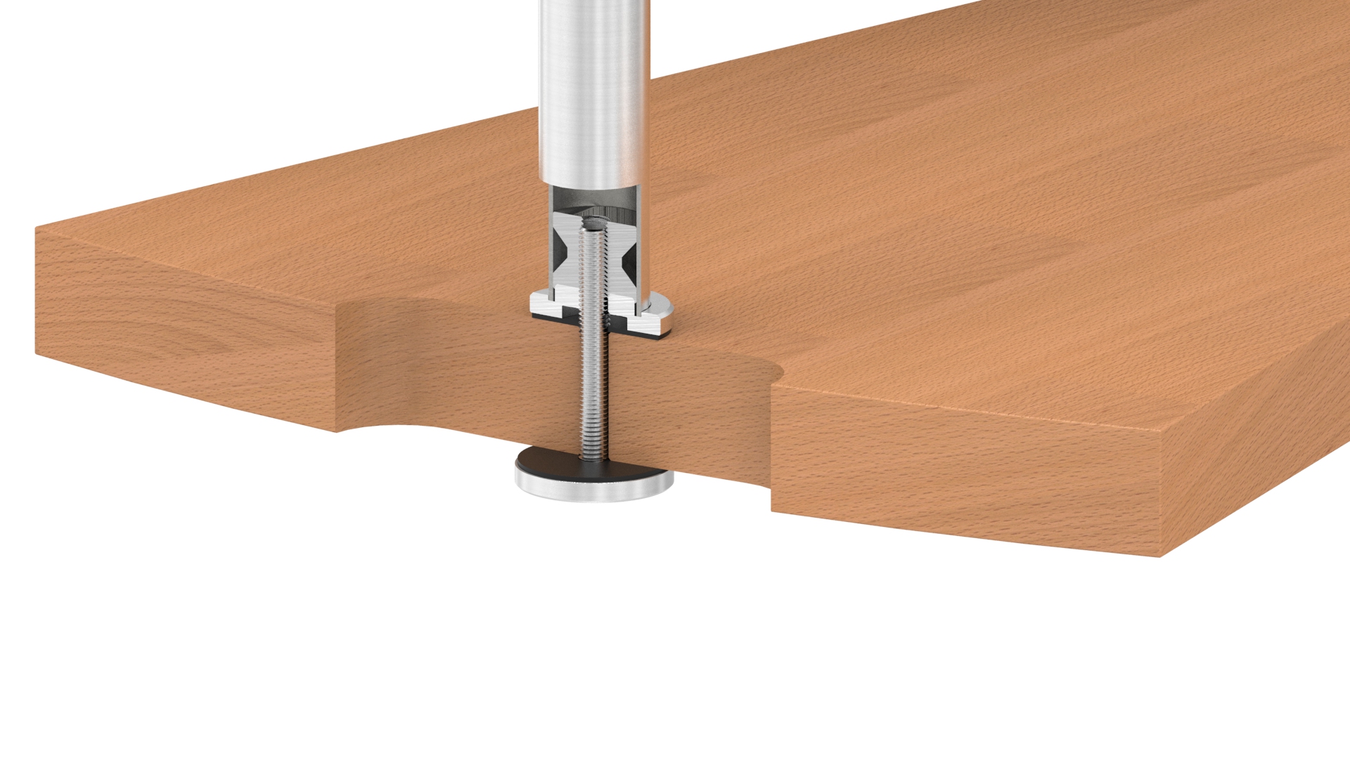 Einschweißgewinde mit M12 Gewinde für Rohr 42,4 x 2,0mm, V2A