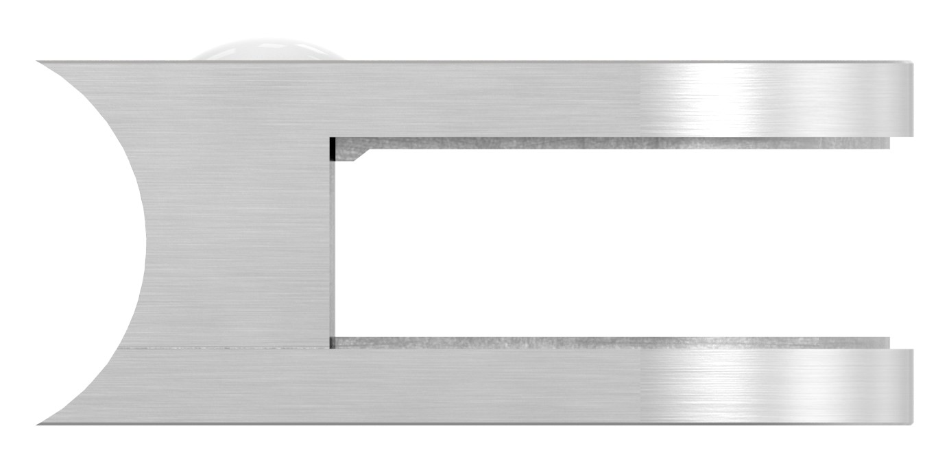 Glasklemme Mod. 33, Anschluss: 33,7mm, in V2A Glasklemme Mod. 33, Anschluss: 33,7mm, in V2A
