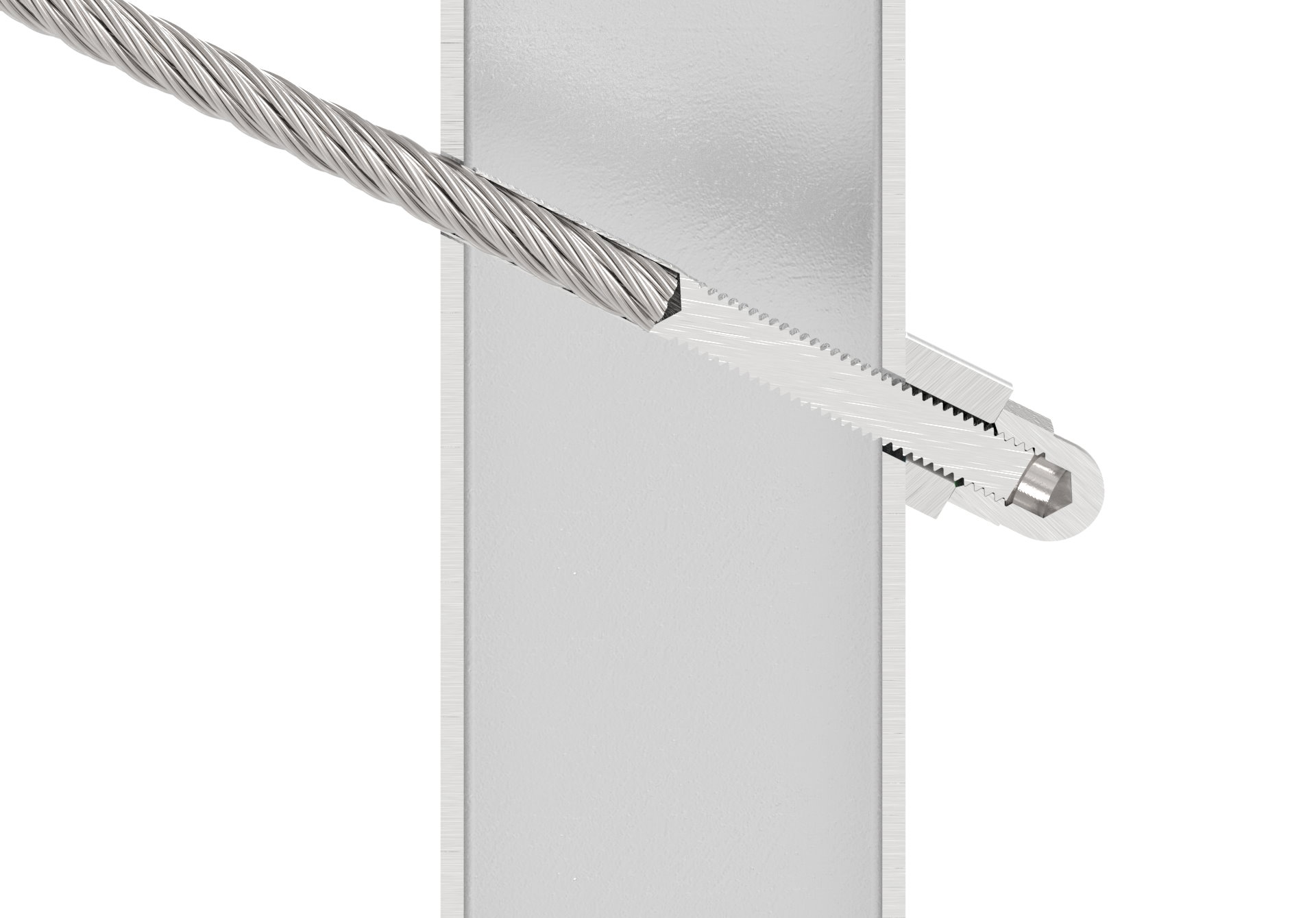 Formanschluss, für Gewinde M4, V2A