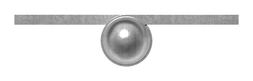 Anschweißband mit festem Zapfen, linke Ausführung